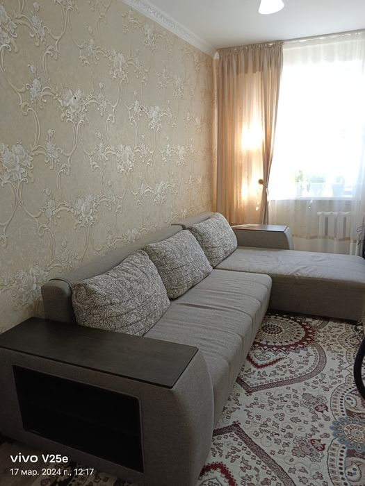 Продам диван, мебель для гостиной или спальни, почти новый, цвет:серый