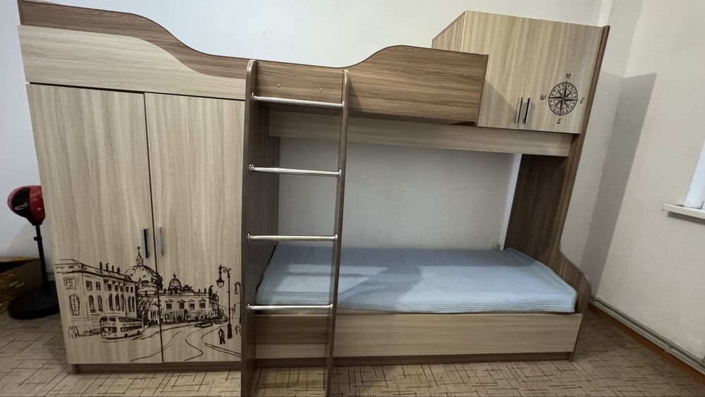 Детский кровать, детский двухярусный