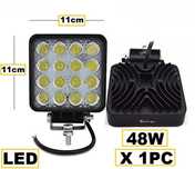 Proiector LED auto offroad 48W 12V-24V, 1440 lumeni, patrat, spot beam