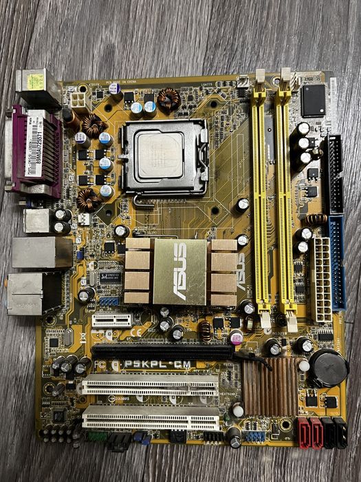 Материнская плата P5KPL-CM с процессором intel core 2 duo