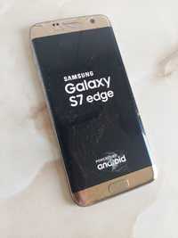 Vând Samsung Galaxy S7 Edge Gold [spart pe față dar funcțional] //poze