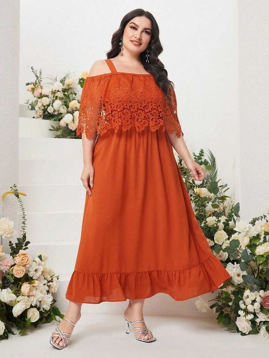 Рокля с дантела, Елегантна рокля, Рокля брик