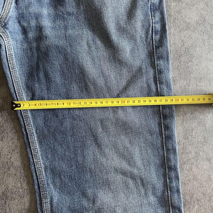 Blugi Carhartt albastri denim regular fit W34 L34 vintage