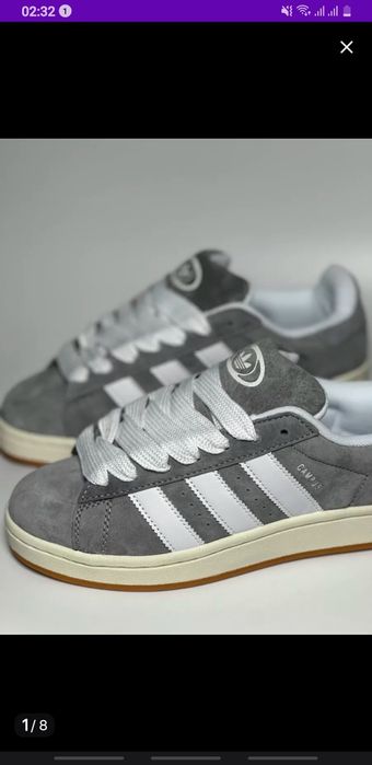 Adidas campus 00 серый