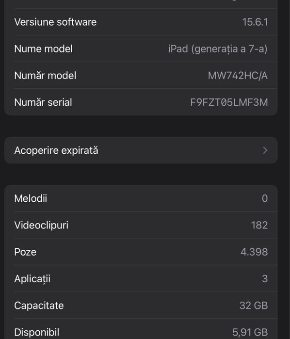 Tableta APPLE iPad 7, 10.2", 32GB, Space Grey + APPLE PENCIL GEN 1