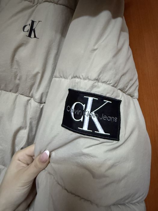 Geaca Calvin Klein barbati bej marimea XL