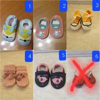 Бебешки пантофки и обувки нови и употребявани от 0-21 за момиче
