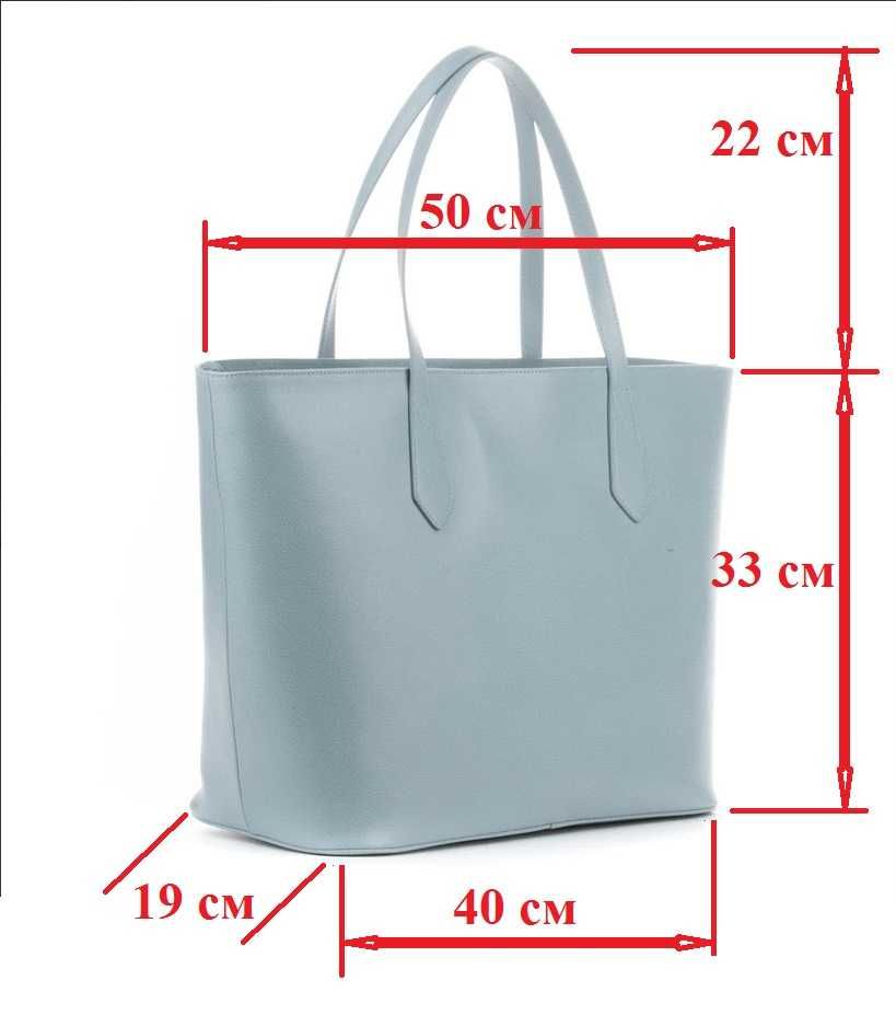 CAMELLIA – чанта за рамо - шопър с принт - светло синя - на ZARENA