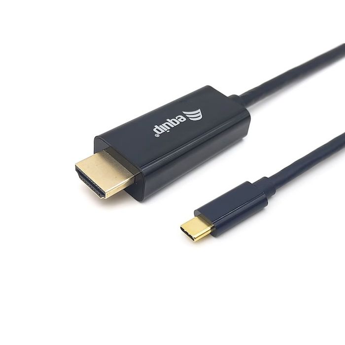 Кабел Equip, 1 м, HDMI към USB-C, 4K 30Hz, Черен