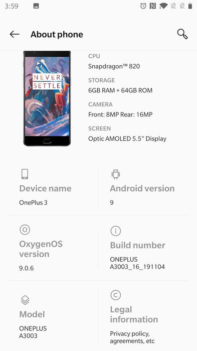 Телефон OnePlus 3