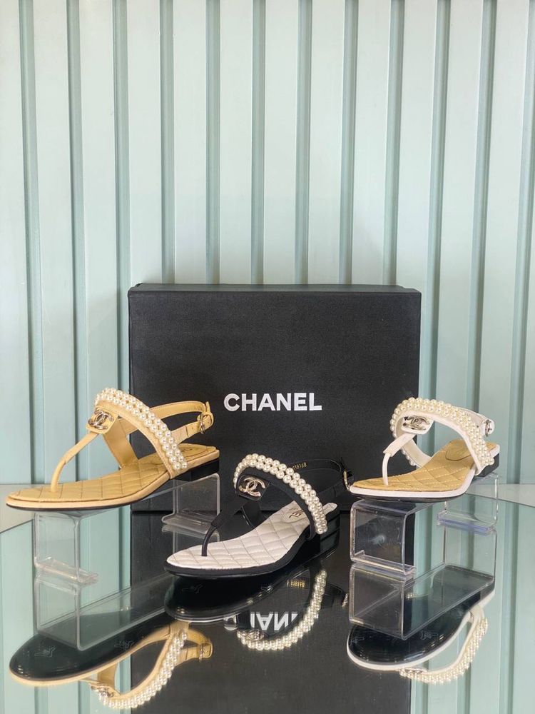Sandale Chanel piele naturala