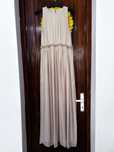 Rochie lunga crem
