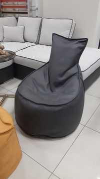 Пуф /барбарон/ фотьойл от висококачествена мебелна дамаска