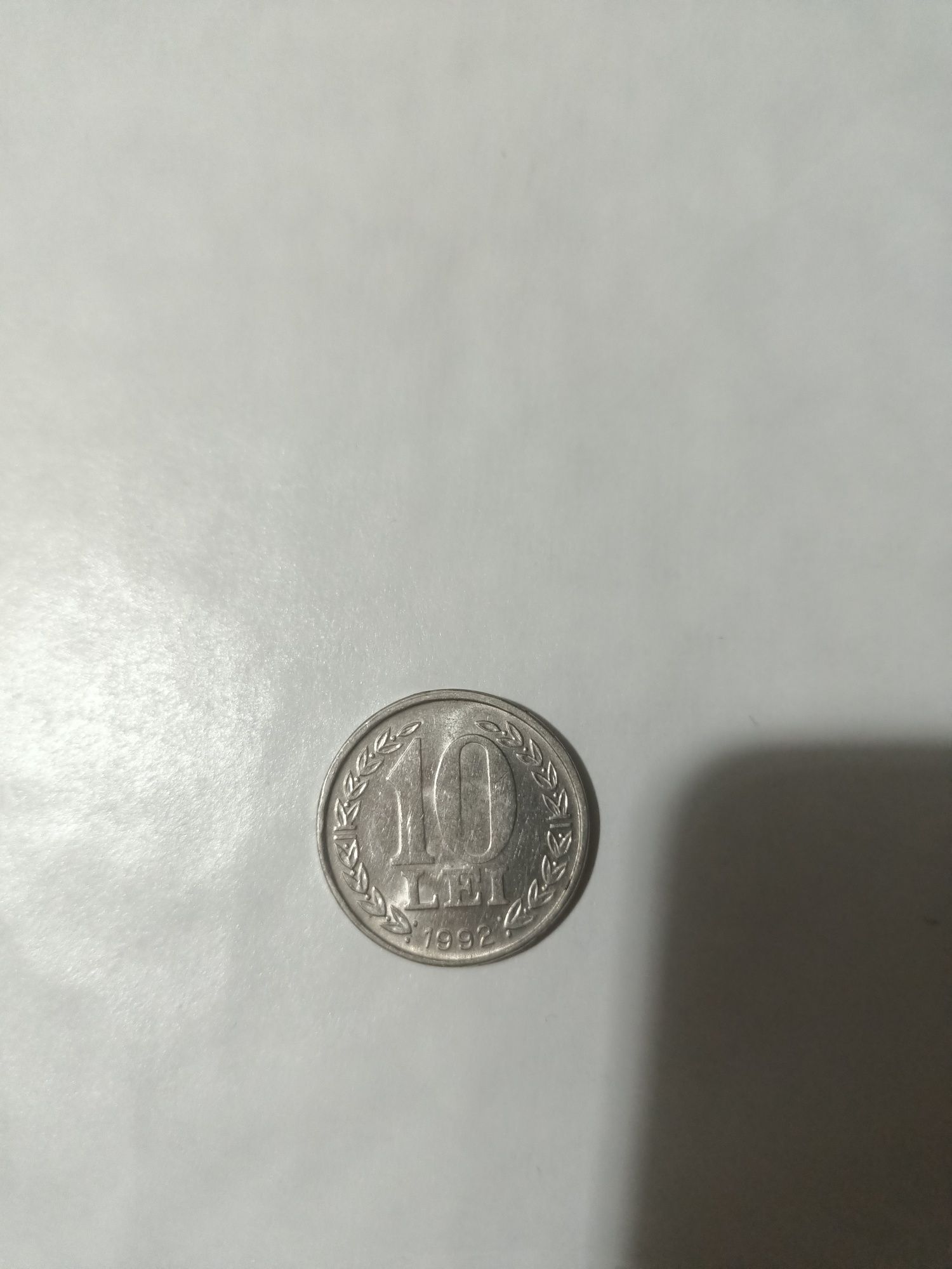 Moneda 10 lei 1992 ,stare impecabila