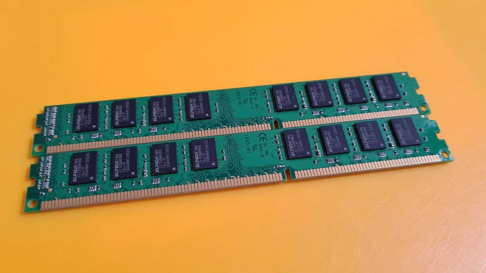 Kit 4GB DDR3 Desktop,2x2GB,Kingston Slim,1333Mhz,CL9,Doble Sided