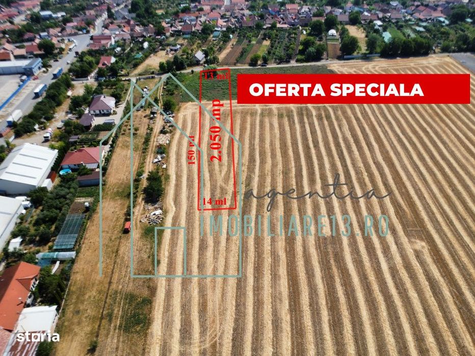 Teren de vanzare in Lancram, jud. Alba. 2.050 mp, Strada Noua