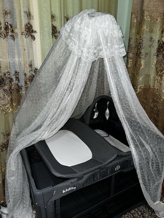 Абсолютно новая кровать-манеж 3в1 снимающаяся люлька и пелен. столик