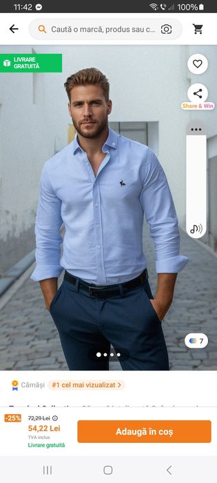 Vand camasa trendyol