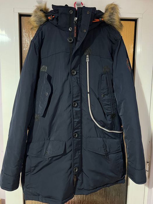 Зимна мъжка парка Tom Tailor Navy Blue, размер L