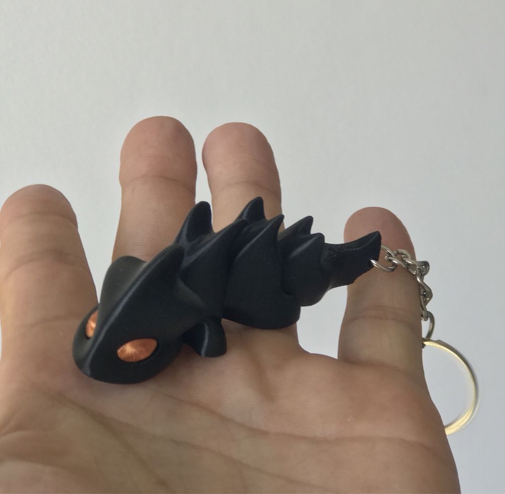 Breloc dragon negru 10 buc.