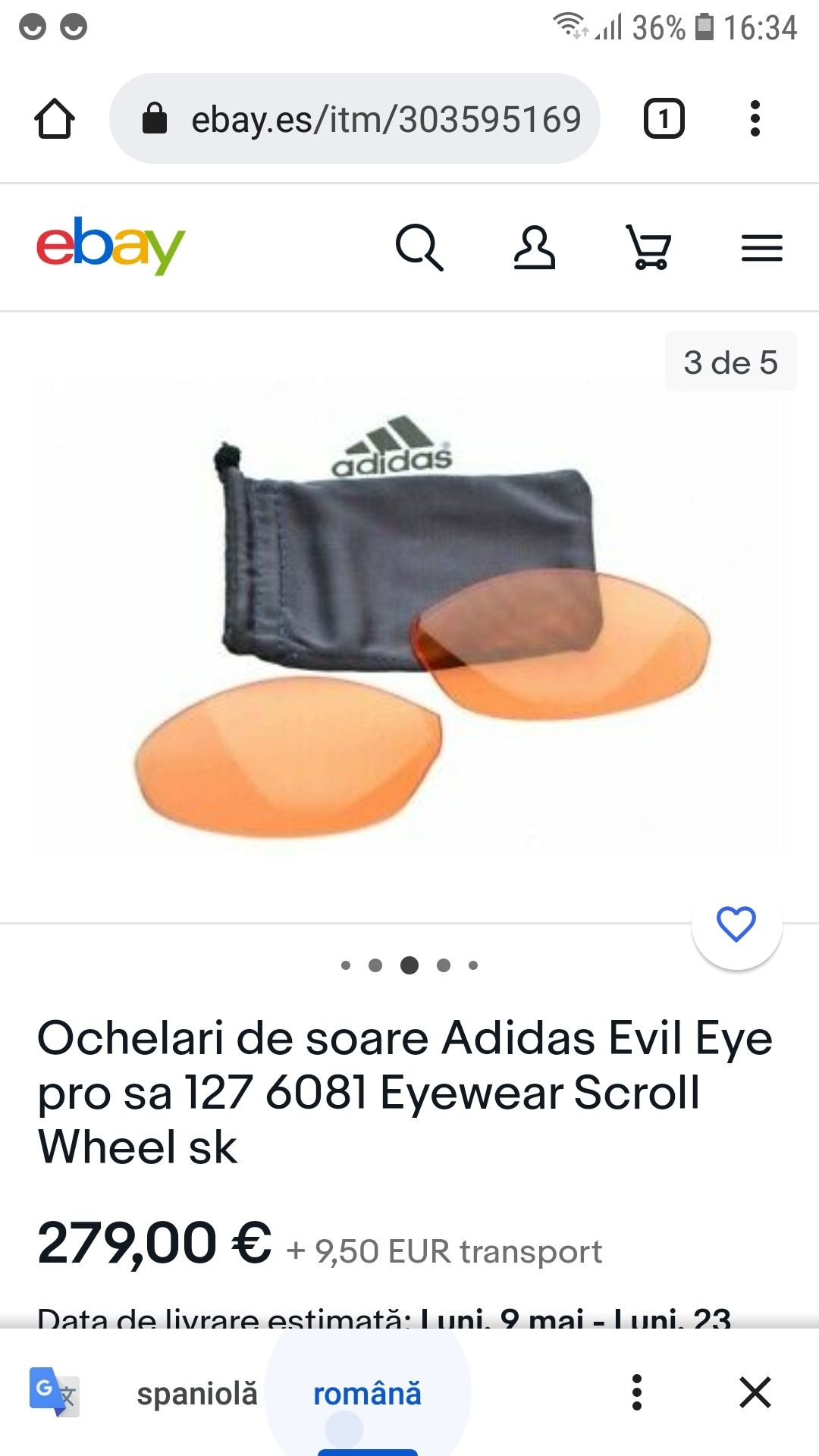 Ochelari adidas pro eyes