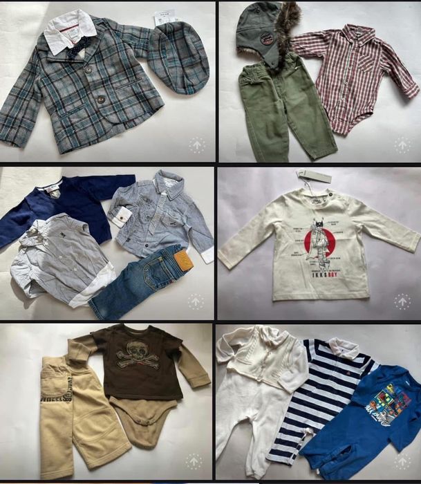 Маркови дрешки в размер 6-12 М: GAP, Replay, Zara, Mamas & Papas, др