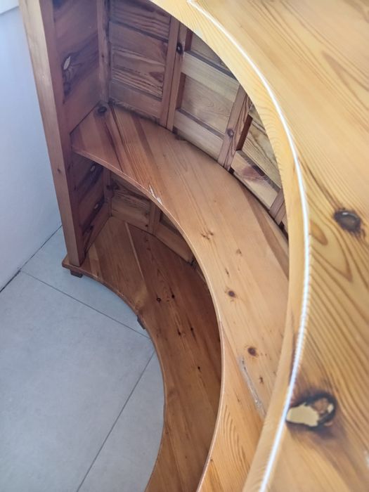 Set mobilier rustic din lemn masiv