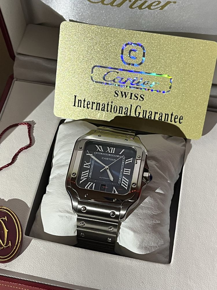 Cartier Santos Blue ПОДАРЪК!!!