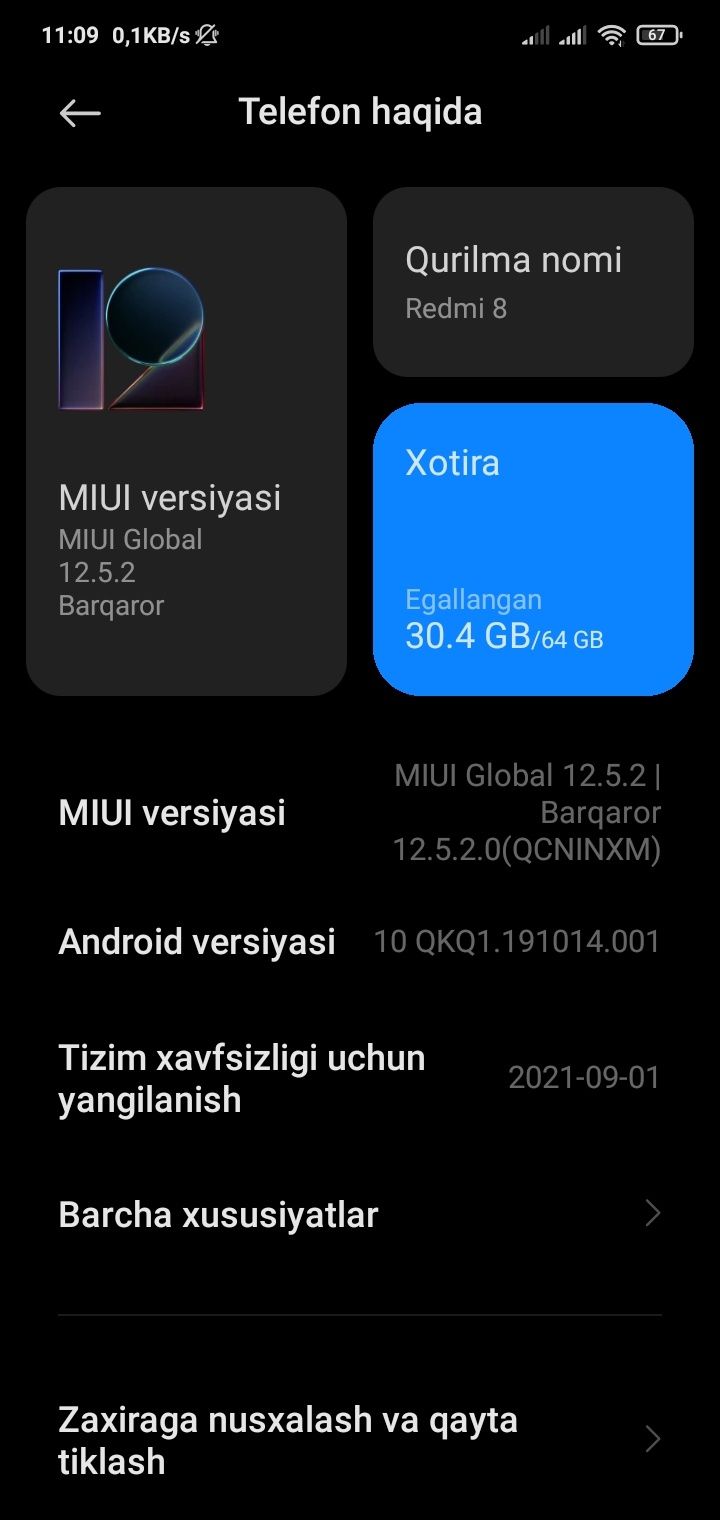 Redmi 8 4 ga 64.