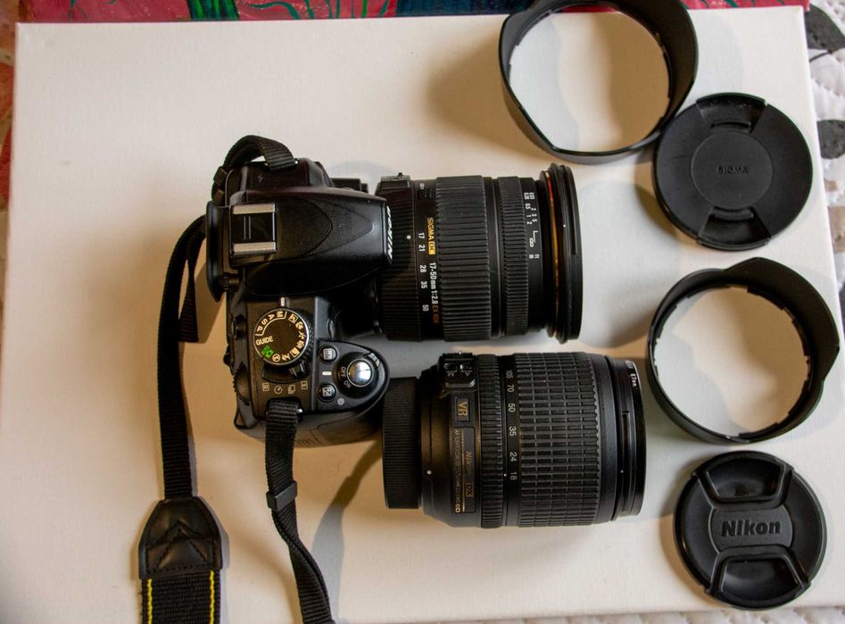 NIKON D3100 + 2 обектива + чанта