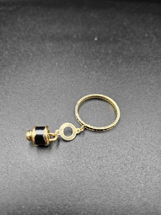 Hope Amanet P5-Inel de aur cu pietre pentru barbati 14K-3.61 Gr