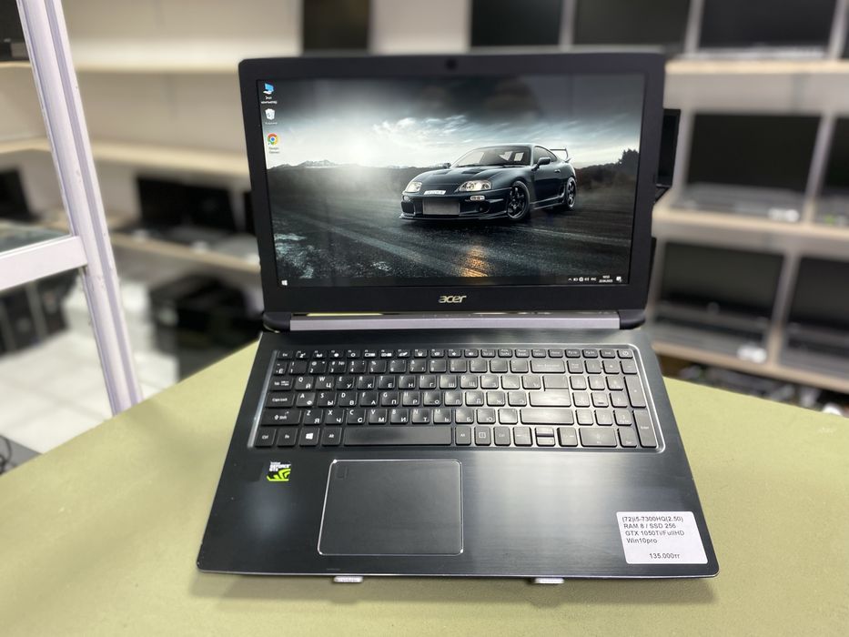 Ноутбук Acer i5‑7300HQ/8ram/SSD256/GTX 1050Ti/FULLHD отличный ноутбук