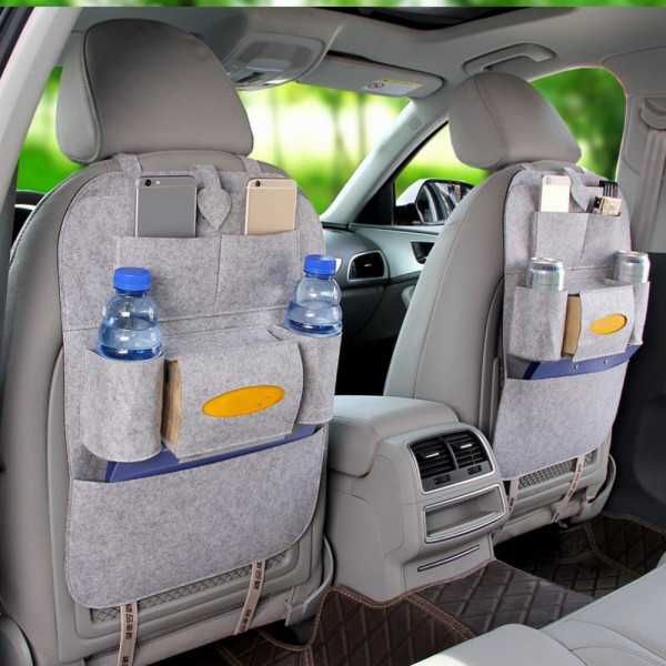 Текстилен органайзер за седалка на автомобил - 4 Цвята.