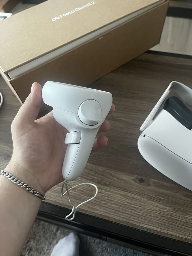 Casca VR ALll-in-One Oculus Quest 2, 128 GB alb