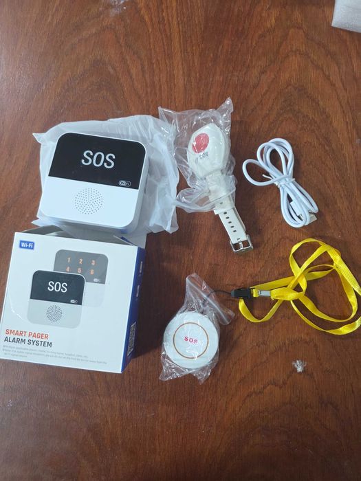 Buton SOS cu alarmă și aplicație mobilă