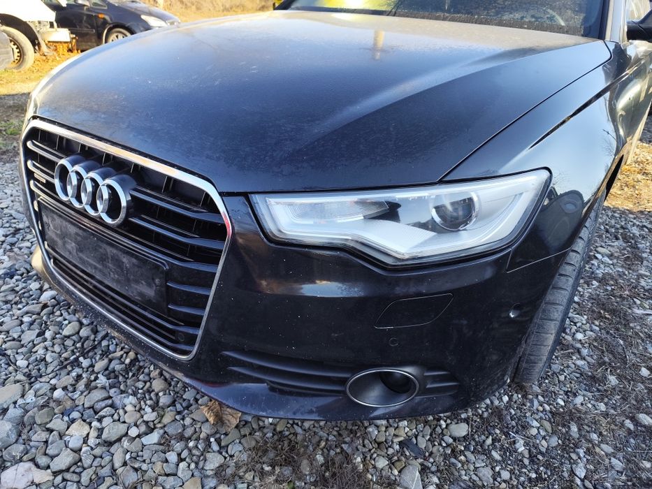Fata completa Audi A6 4G. Capota bara far aripa bara trager radiator.