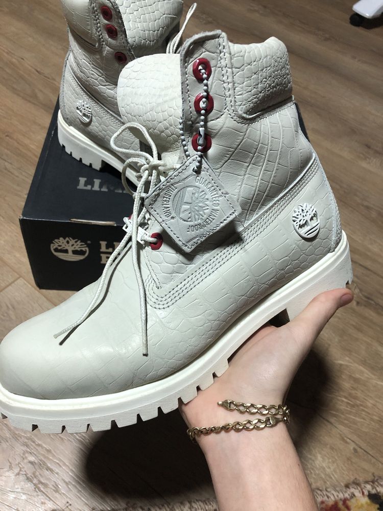 Timberland 6-Inch Boot White Serpent