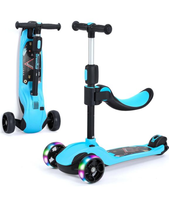 Trotineta 2 in 1 cu roti luminoase