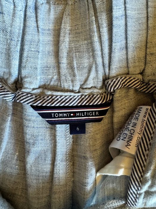 Светло син дамски ленен костюм Tommy Hilfiger