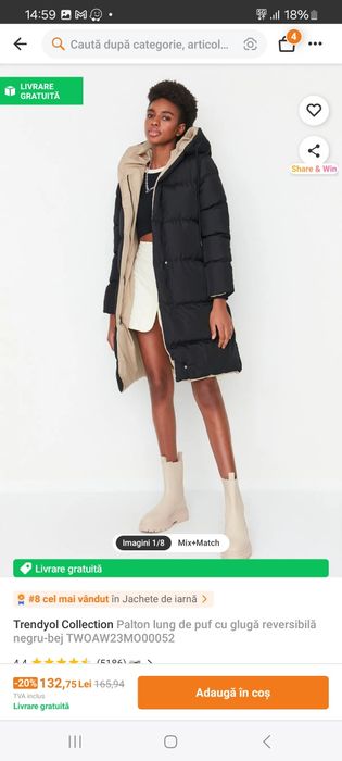 Geaca 2 fete, noua S