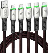 3.1A QC USB Type C кабел с подсветка и бързо зареждане 0.5,1,2 метра