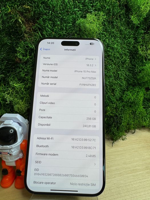 iPhone 15 Pro Max Black Titanium 256GB 88% Baterie #7009