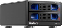 CENMATE 2 Bay RAID кутия с вентилатор за 2.5/3.5" SATA HDD/SSD, 40 ТВ