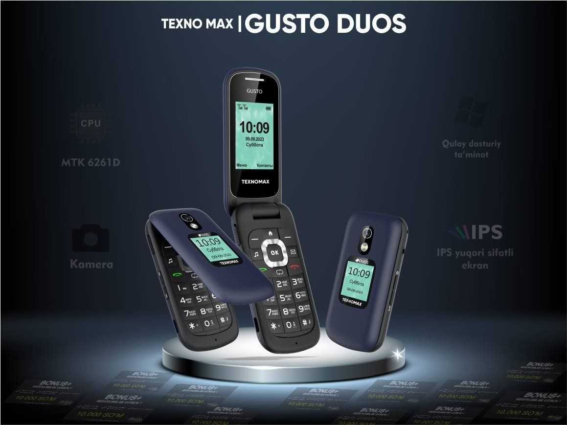 Texno max Gusto duos SKIDKA+GARANTIYA