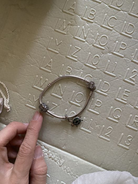 Пандора браслет серебро