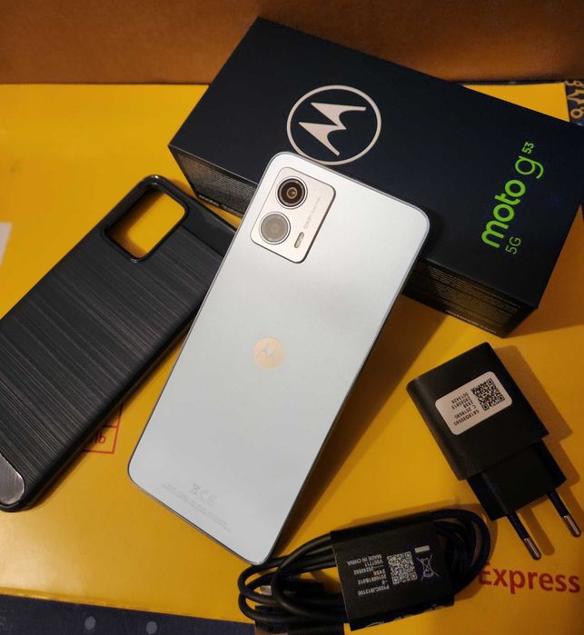 Smartphone Motorola G53, 128GB, 4GB RAM, 5G, Arctic Silver - Ca NOU