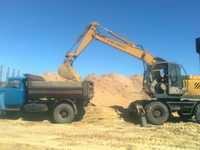 Доставка песок щебень отсев пгс до 7 тонн
