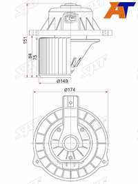 Мотор отопителя салона Hyundai Accent