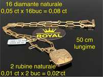 Bijuteria Royal CB : Lant aur 18K 750 18,32 grame
