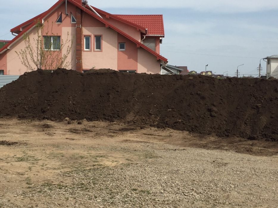 Pământ negru vegetal pentru gazon si grădină